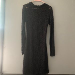 Black lace dress